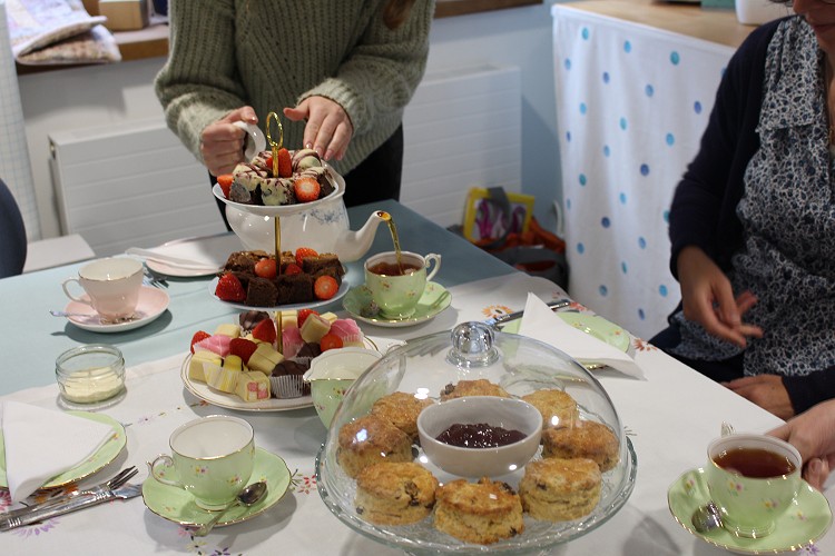 sewing retreat afternoon tea