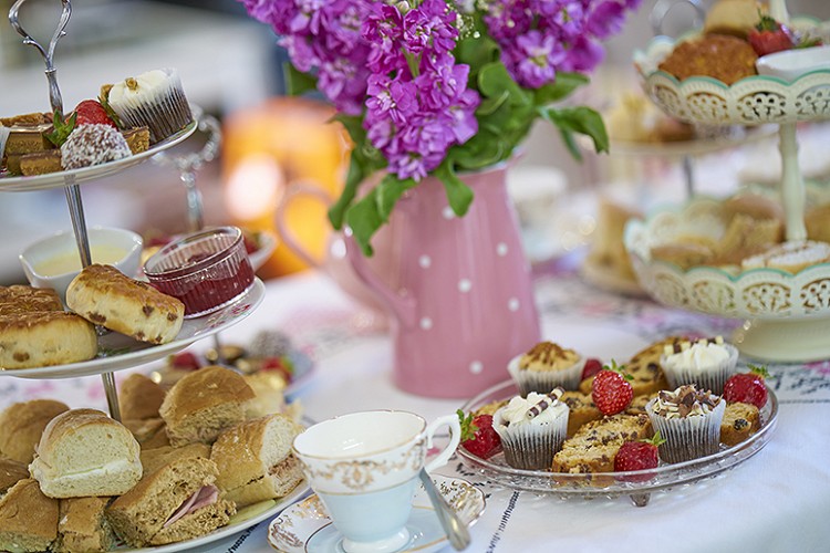 Party table with cakes
